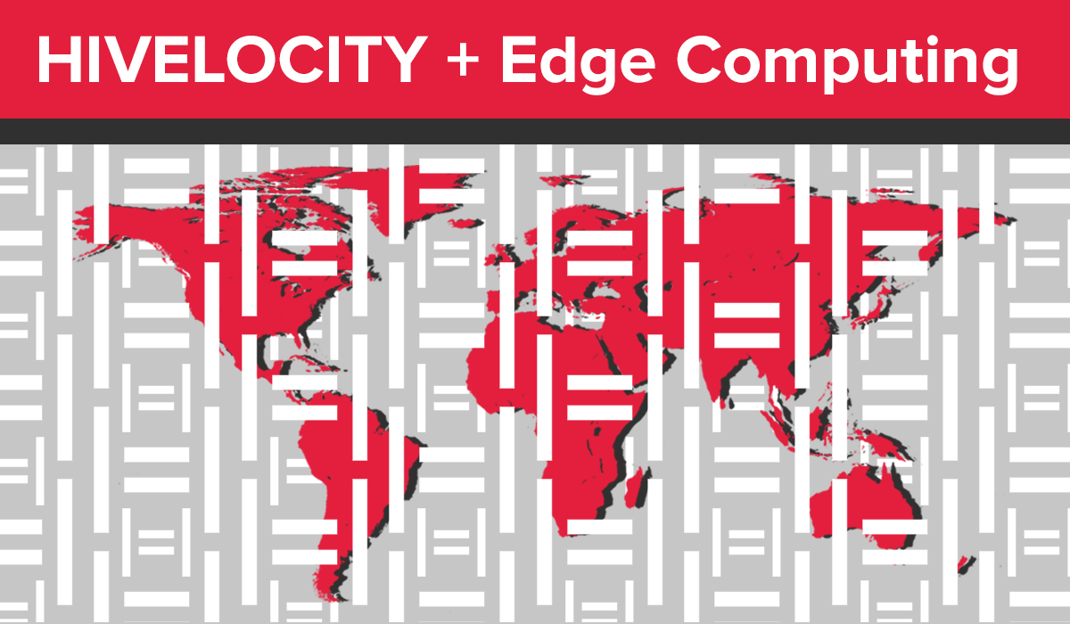 Title image showing a map of the world and the text "Hivelocity + Edge Computing"