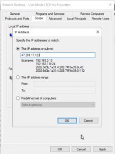 Sample IP address