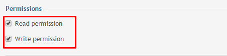 Set the permissions to Read & Write