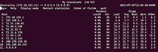 Modifying MTR in Linux