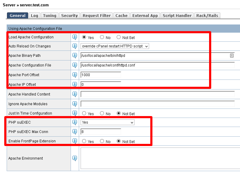 Using Apache Configuration File Image 