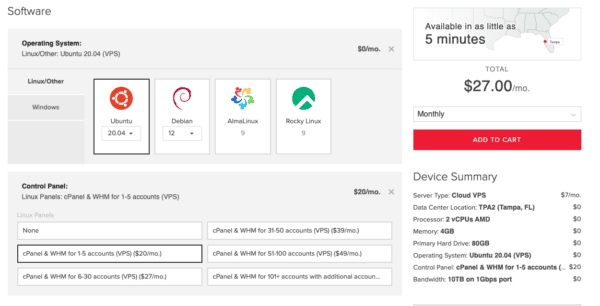 cPanel on VPS