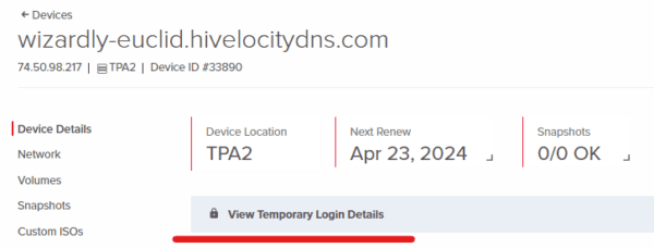 New VPS Password Following the VPS Password Change Process